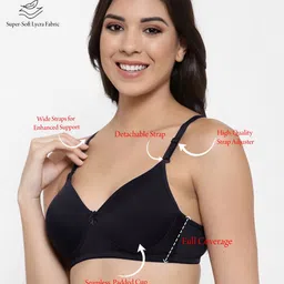 SHYAM SONS FLAIR Pack Of 2 Lightly Padded Non-Wired Full Coverage Seamless Bra image 5