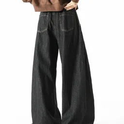 StyleCast x Revolte Men Wide Leg Light Fade Jeans image 3