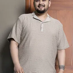 Instafab Plus Men Polo Collar Pockets T-shirt-image-86