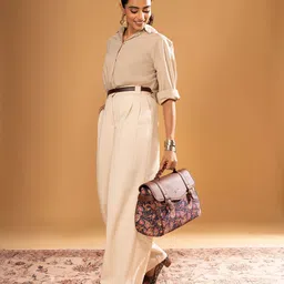 ZOUK Women Ethnic Printed Satchel image 5