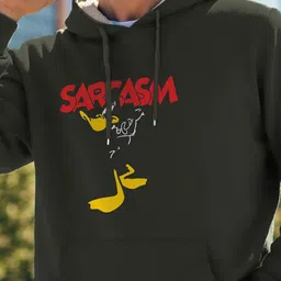 MaverIQ Men Printed Hooded Pullover Sweatshirt image 5