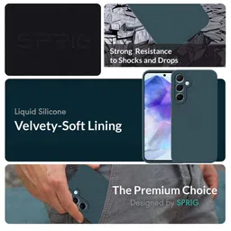 SPRIG Unisex Solid Samsung Galaxy A55 5G Back Case Mobile Accessories image 3
