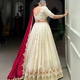 prahant Embroidered Semi Stitched Lehenga Choli image 2