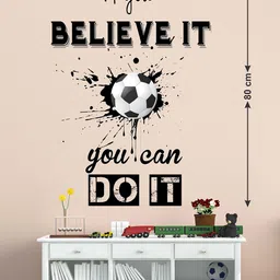 wallstick 80 cm If You Believe IT You Can Do It Removable Sticker image 2