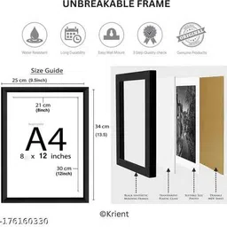 s r traders Wood Wall Photo Frame image 3