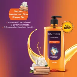 santoor Shower Gel Sandalwood and Gardenia image 5