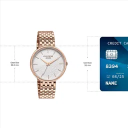 Sonata Poze Bright Treasures Quartz White Round Dial Women's Watch / Analog Watch - For Women SP80113WM03 image 3