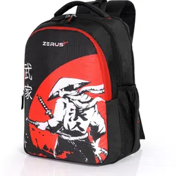 zerus Medium 30 L Laptop Backpack Warrior Samurai Theme Bag for Boys Men School College Use Waterproof Design image 4