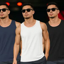 being wanted Pack of 3 Men Vest-picture-34