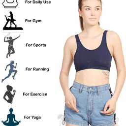 stogbull Pack of 3 Women Sports Non Padded Bra image 5