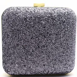 tooba handicraft Party Grey Clutch-picture-18