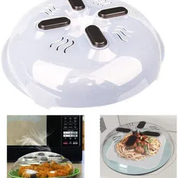 flipxen Microwave Plate Cover Food Lid Steam Vents Magnetic Splatter Lid 11.8 inch Lid-picture-10
