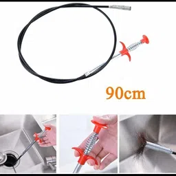 ablue clipper Sink Cleaning Pipe Drain Cleaner Wire Pack of 1 Colour Red Multi-purpose Plunger image 2