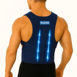 plovo Premium Posture Corrector for Men – Back Brace for Pain Relief & Support Posture Corrector image 1
