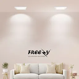 freezy 18W Slim Led Panel White Light (Square) Ceiling Light Ceiling Lamp image 3