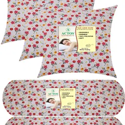 actos Microfibre Floral Bolster Pack of 5-picture-24