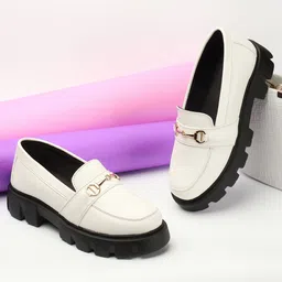 zapatoz Embellished Horsebit Loafers For Women image 1