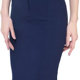 hrikshika fashion Women Solid Pencil Dark Blue Skirt-picture-22