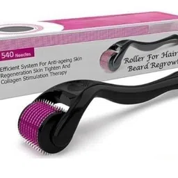 T Topline Roller For Hair And Beard Regrowth 540 Micro Titanium Needles Reduces Hair Fall & Stimulates Hair Follicles, Safe and Effective Easy to use | Skin Care Men and Women (0.75 mm) image 1