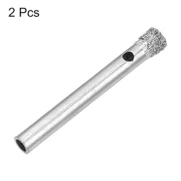 generic SVP 2pcs Diamond Drill Bits 6mm Serrated Hollow Core Hole Saw for Glass Ceramic Porcelain Tile Marble Stone image 3
