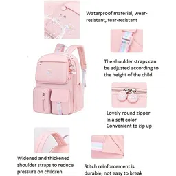 adson Unicorn Backpack for Girls & Boys - Large 16 Inch Water Repellent Kawaii School Bag - Casual Day Pack - Cartoon Bookbag image 2