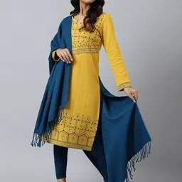 AURELIA Geometric Woven Design Acrylic Shawl image 2