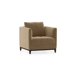 urban ladder create Florence Compact Sofa Set (Colour: Fawn Velvet, Seater: 3+2+1+1) image 4