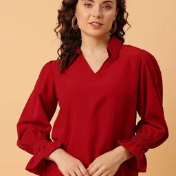 NEESH Bell Sleeve Crepe Top-image-46