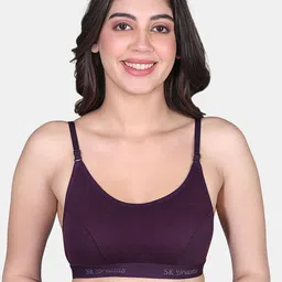 SKDREAMS Women Pack of 2 Cut and Sew Full Coverage Bra image 2