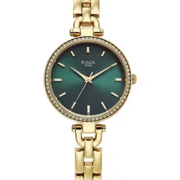 Titan Women Brass Dial & Stainless Steel Straps Analogue Watch 95345YM01-image-24