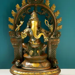 Exotic India Gold-Toned Religious Idol Showpiece-picture-29