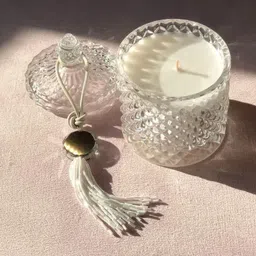 Garden Deco Unisex Elegant Vintage Glass Jar Candle image 4