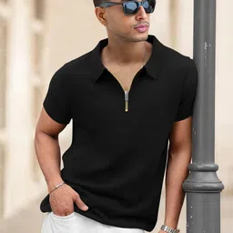 TRIPR Men Polo Collar Pockets T-shirt image 1