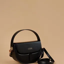 CODE by Lifestyle PU Structured Sling Bag with Tasselled image 3