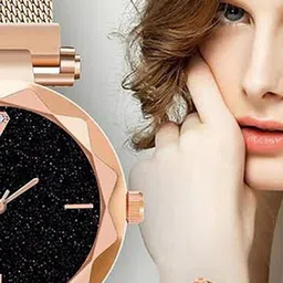 SZN Women Dial & Straps Analogue Watches MGGT GOLD Analog Watch image 2