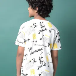 Crimsoune Club Boys Conversational Print Round Neck Cotton T-shirt image 5