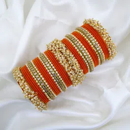 RENOY Set Of 40 Stones Studded & Beaded Bangles-picture-16