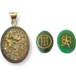 VIBESLE Set of 3 Stainless Steel Oval Pendants-picture-10