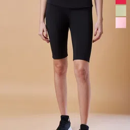 COLOR CAPITAL Pack Of 4 Above Knee Gym Tights-image-35