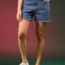 Kotty Women High-Rise Denim Shorts-image-44