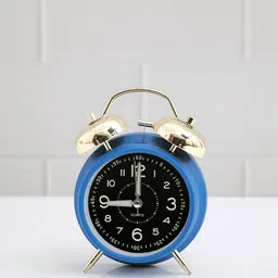 Archies Blue & Black Matte Twin Bell Alarm Clock-picture-48