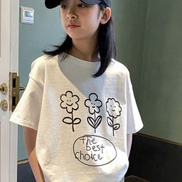 LULU & SKY Girls Printed V-Neck Applique T-shirt-picture-37