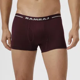 Ramraj Pack Of 3 Combed Cotton Trunks VINTRACK_CYGWBL-3P image 2