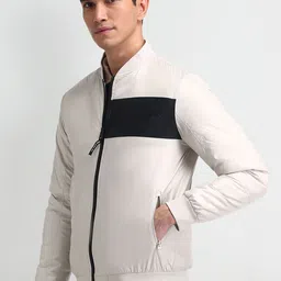 U.S. Polo Assn. Denim Co. Men Stand Collar Typography Printed Casual Bomber Jacket image 2