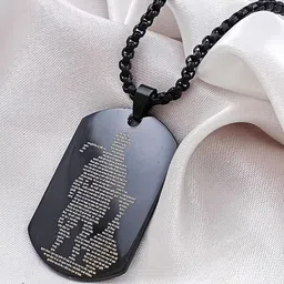 Saizen Silver-Plated Oval Pendants with Chains image 2