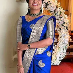 AMRUTKALA SAREES Woven Design Zari Banarasi Saree image 2