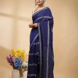 SLAGHA Ethnic Motifs Woven Design Taant Saree image 4