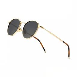 Being Better Unisex Half Rim Round Sunglasses with UV Protected Lens SGLHBK96SAP2XGDH-image-51