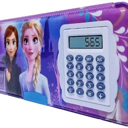 lanellie Plastic Pencil Box Dual Sharpener with Calculator, Double Sided Geometry Box-picture-25