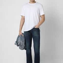 VAN HEUSEN DENIM LABS Men Regular Fit Mid-Rise Jeans image 5